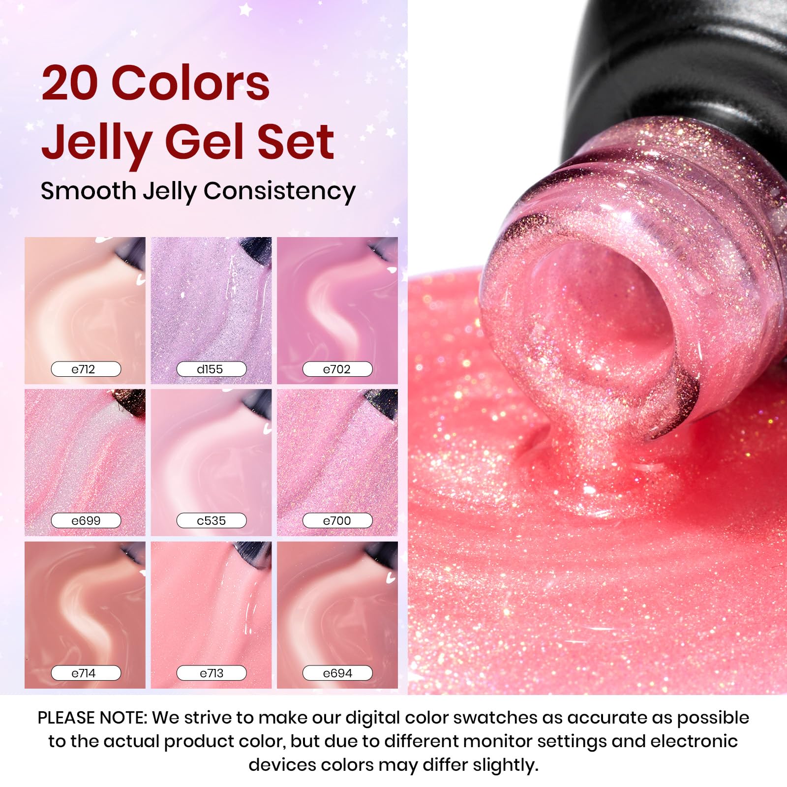 Beetles Jelly Gel Nail Kit pearls and rhinestones for elegant nail accents