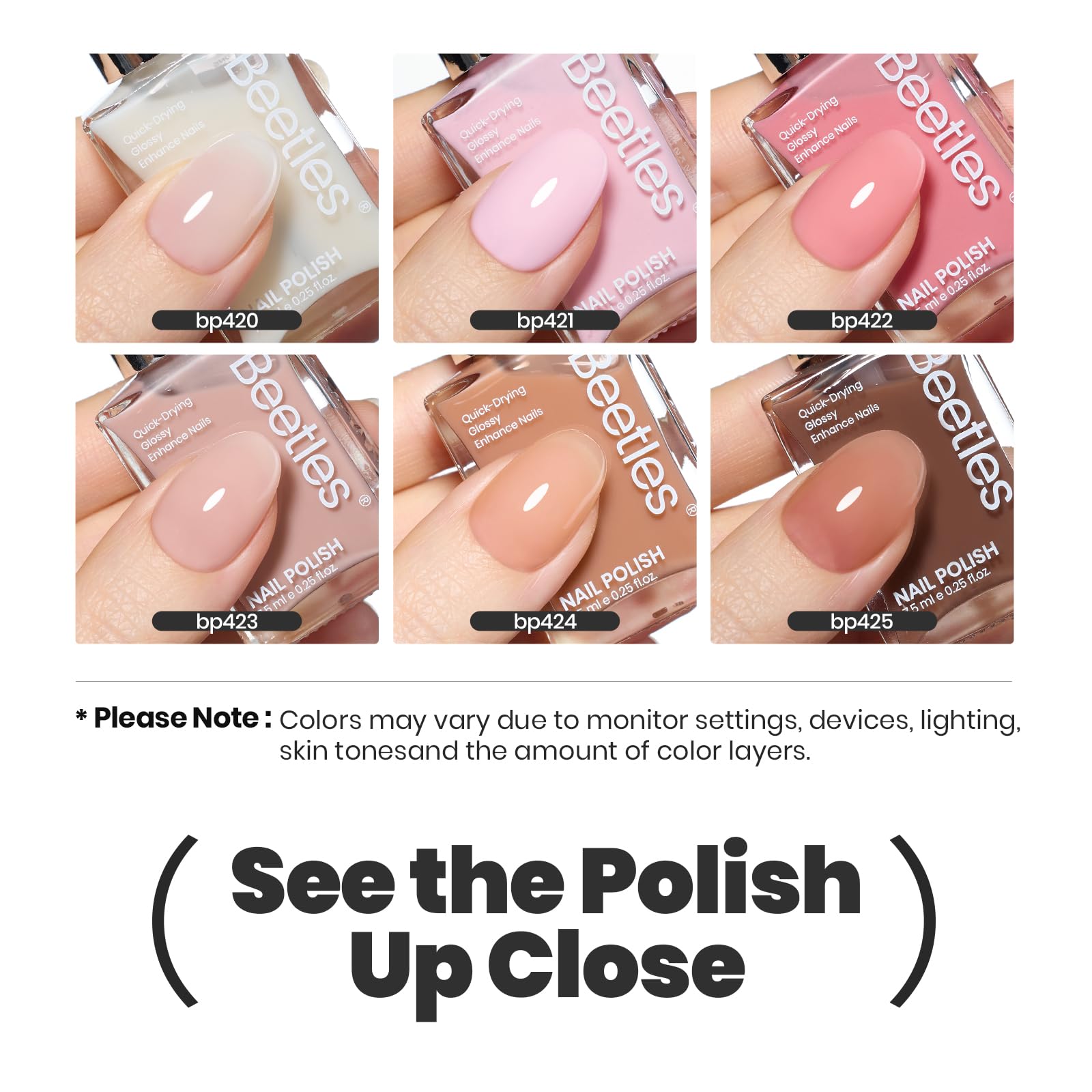 Beetles Jelly Nail Polish enables professional-looking at-home manicures.