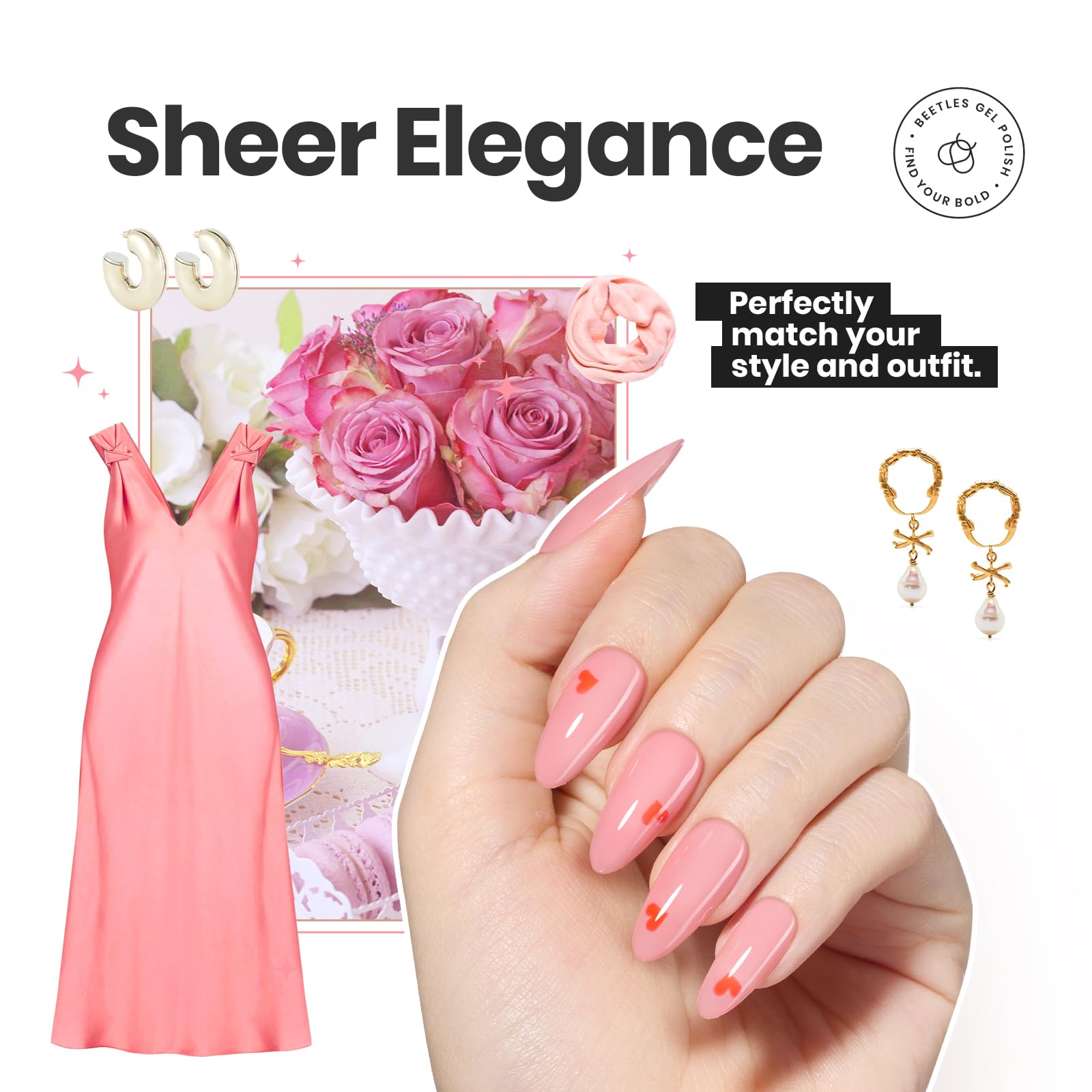 Beetles Jelly Nail Polish resists chipping and fading for extended wear.