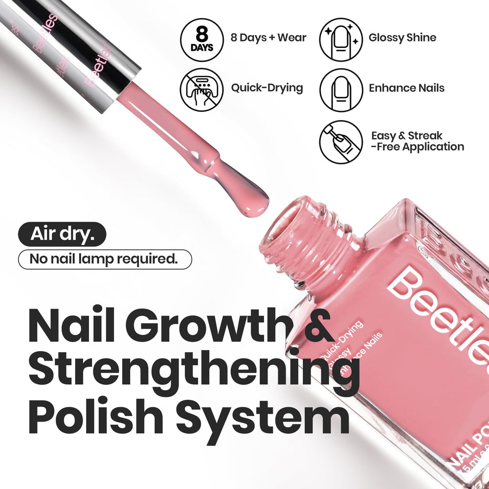 Beetles Jelly Nail Polish nourishes nails while delivering color for healthier-looking manicures.