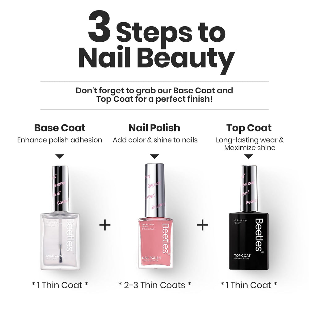 Beetles Jelly Nail Polish delivers lasting shine and vibrant color throughout the week.