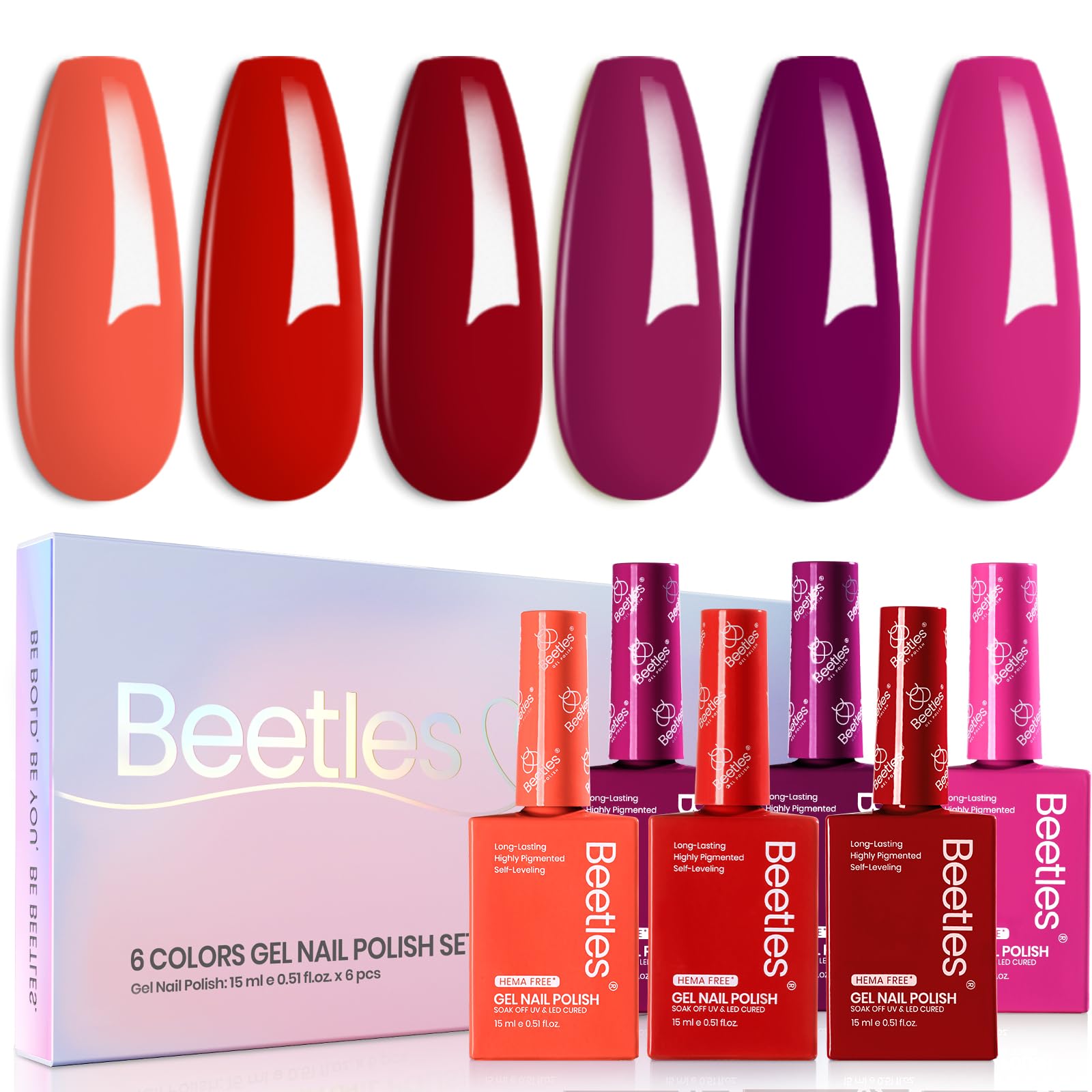 Beetles LED/UV lamp setup supports fast curing for quick, durable gel manicure.