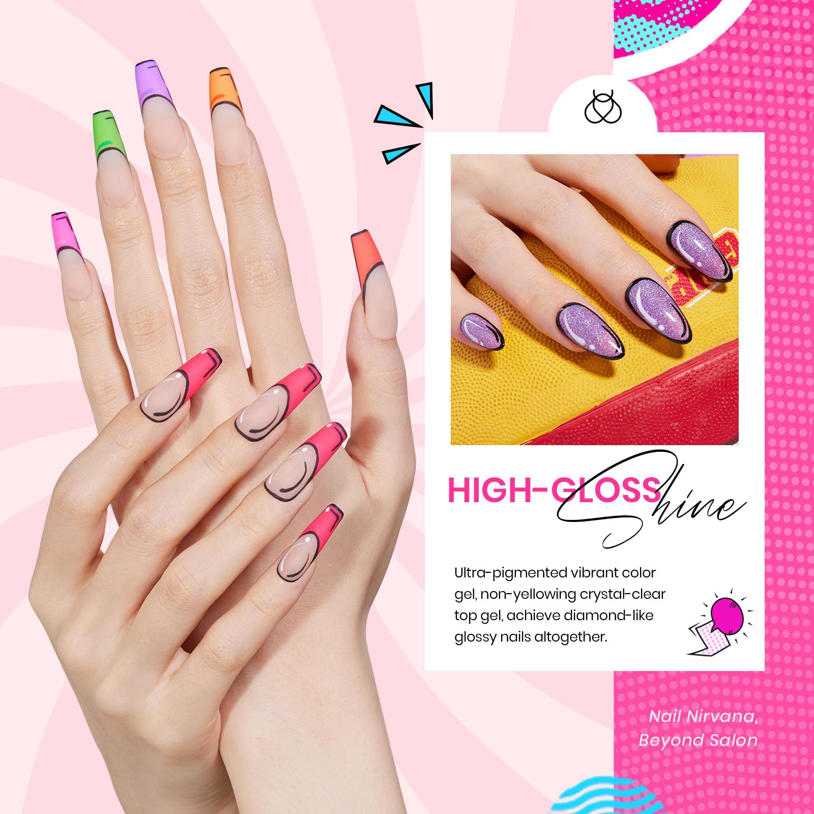 Beetles liner-gel-polish colors illustrate versatile accents for French lines or neon details.