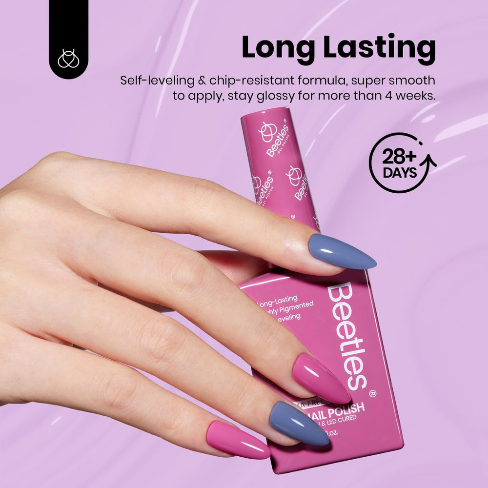 Long lasting shine up to 28 days with proper base color and top coats.