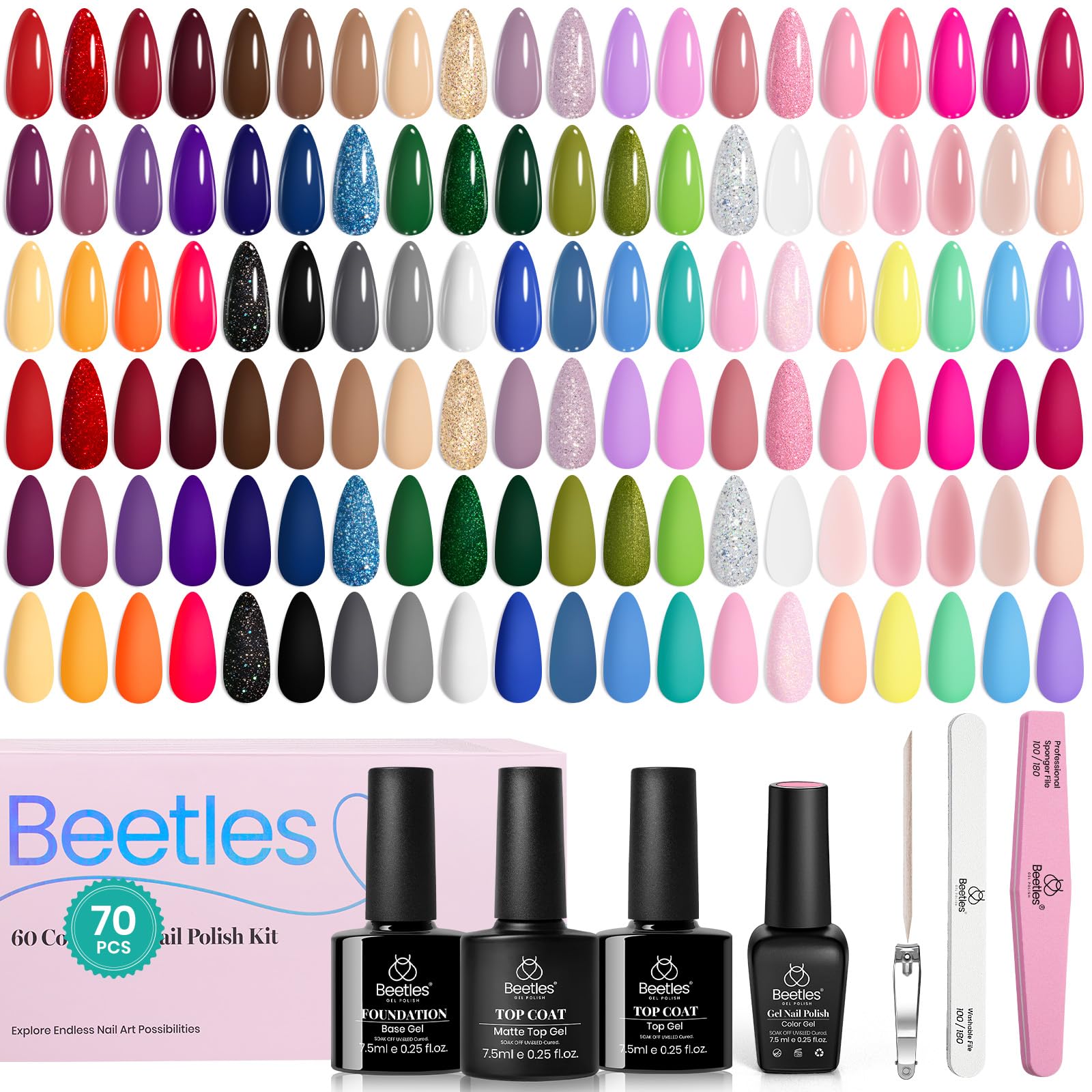 Beetles long lasting shine demonstration of chip free wear.