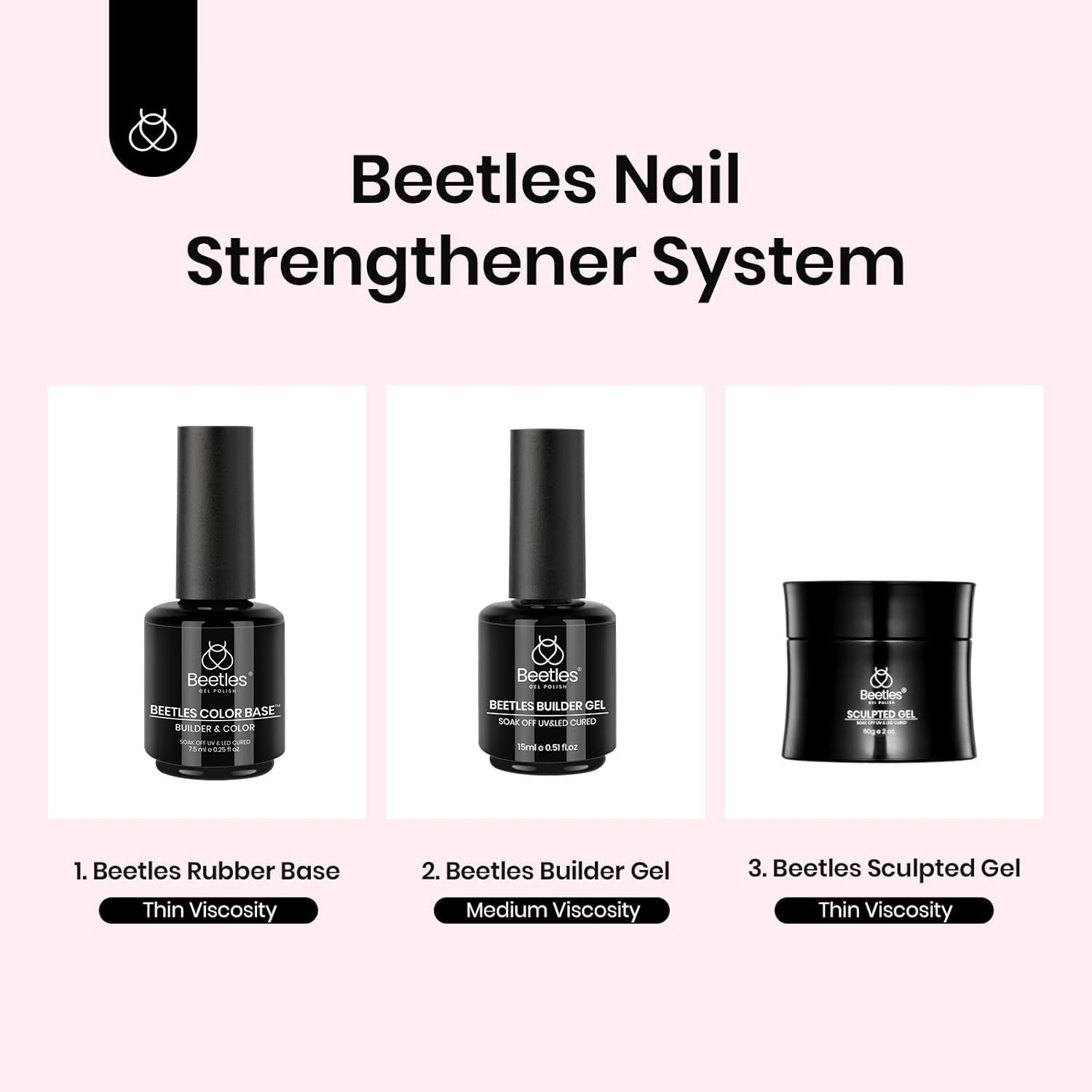 Beetles low-odor cruelty-free gel for gentler natural nails.