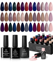 Beetles Manhattan Collection 20 gel polish bottles offering versatile color options.