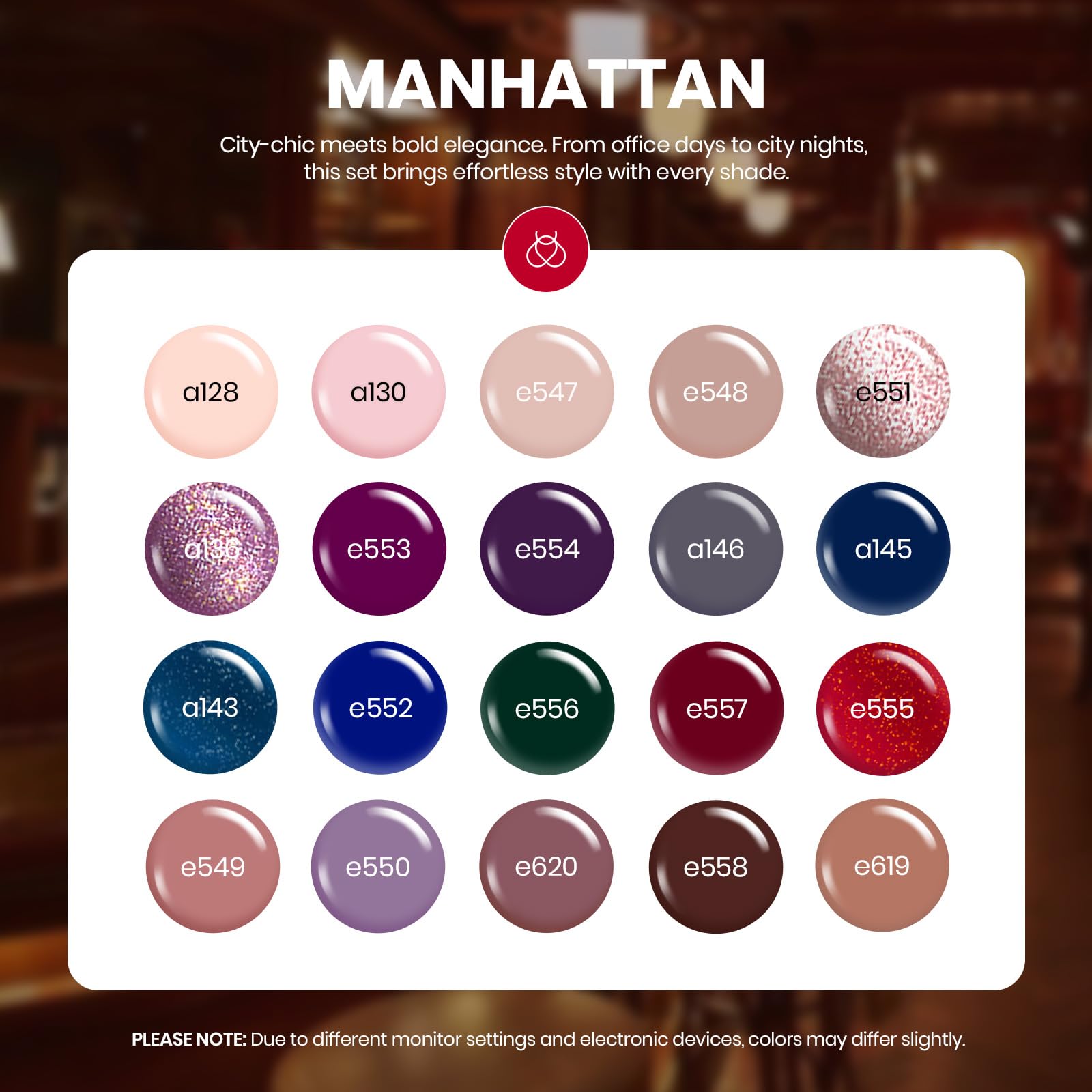 Beetles Manhattan Collection color swatches for stylish nail design ideas.
