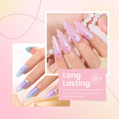 Beetles mermaid colors shimmer collection showing pearlescent hues