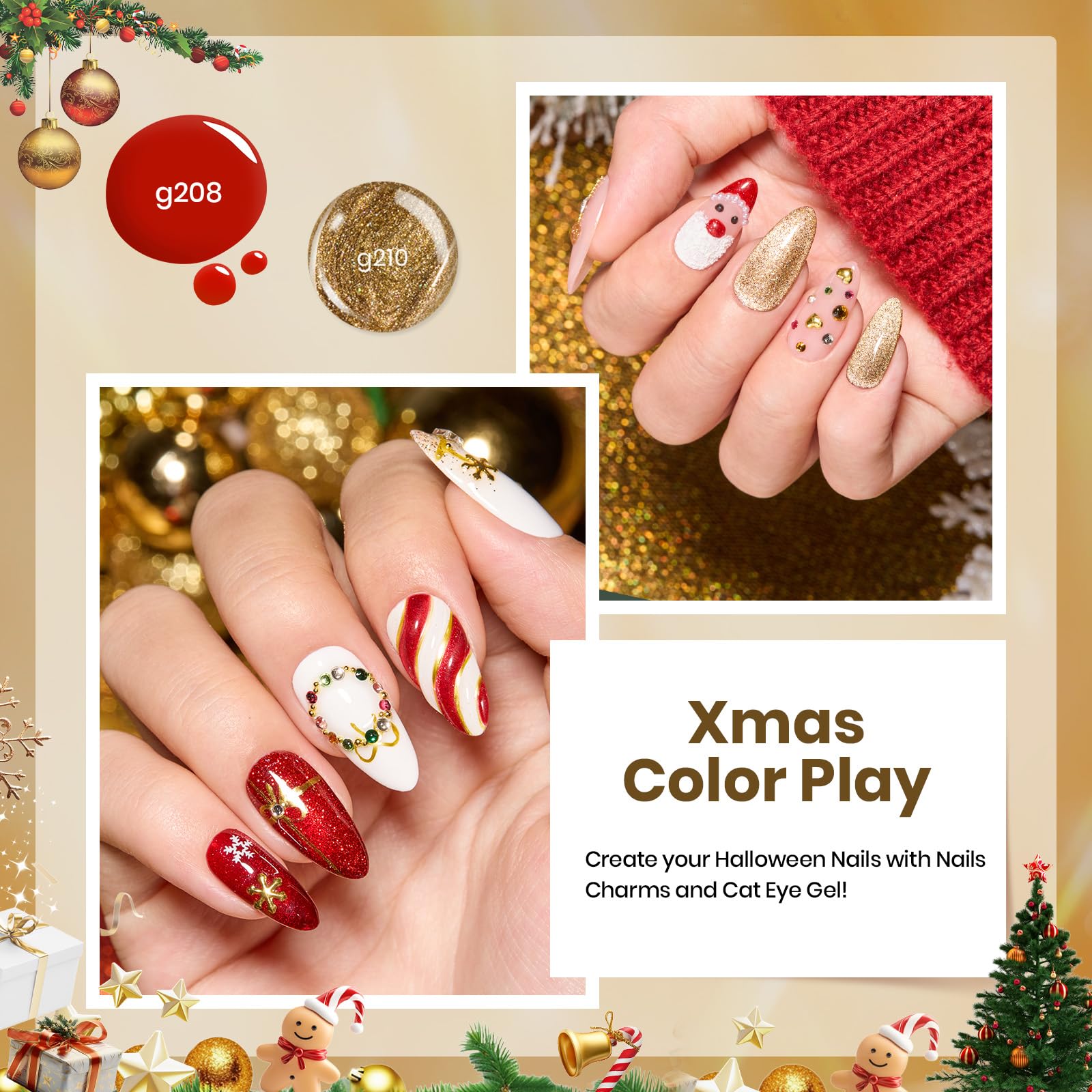 Beetles Merry Glow top coat adds a glossy, chip-resistant finish.