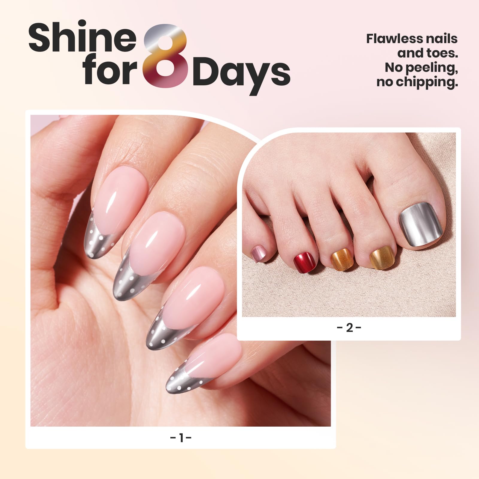 Beetles Mirror Nail Polish Bronze offers warm shimmer with smooth, self-leveling application.