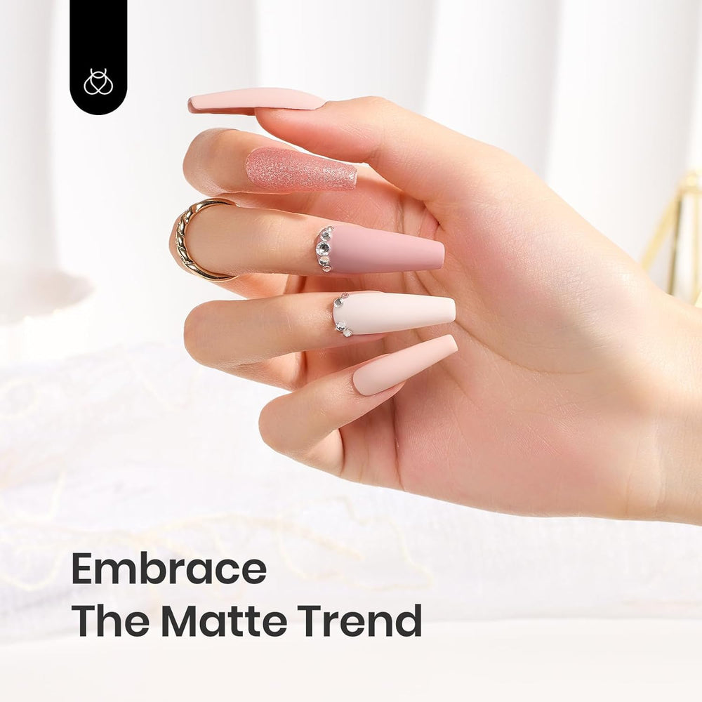 Beetles nail art design DIY on nails after application