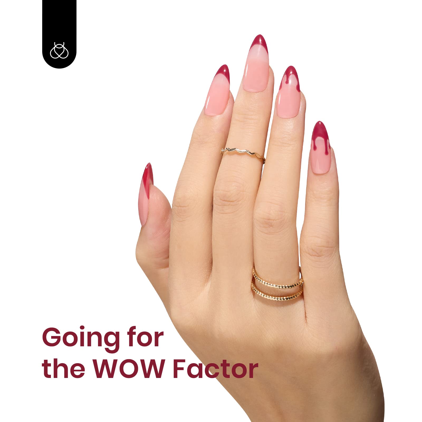 Beetles cruelty-free logo with wine red gel polish option.