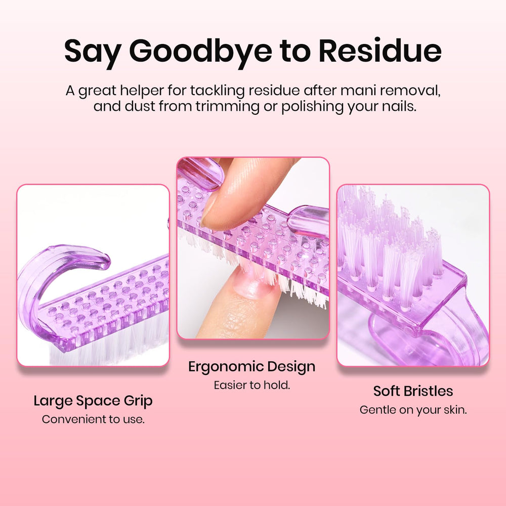 Beetles nail cleaner brush—rinse-free cleaning for tool care