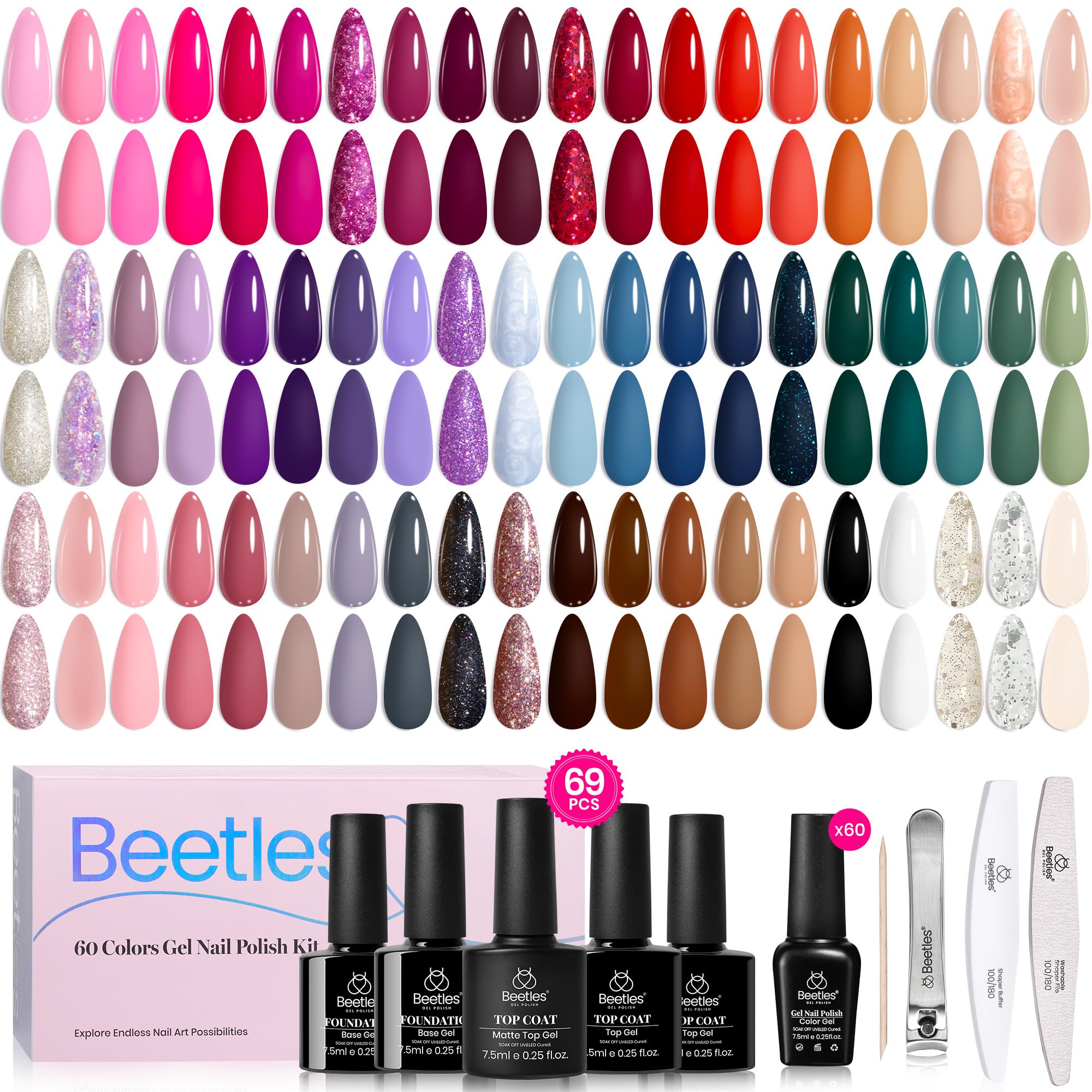 Beetles Nail File for shaping and prep before color.