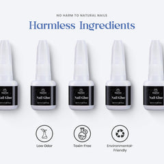 Beetles Gel Polish ethyl cyanoacrylate formula offering safe, strong adhesion.