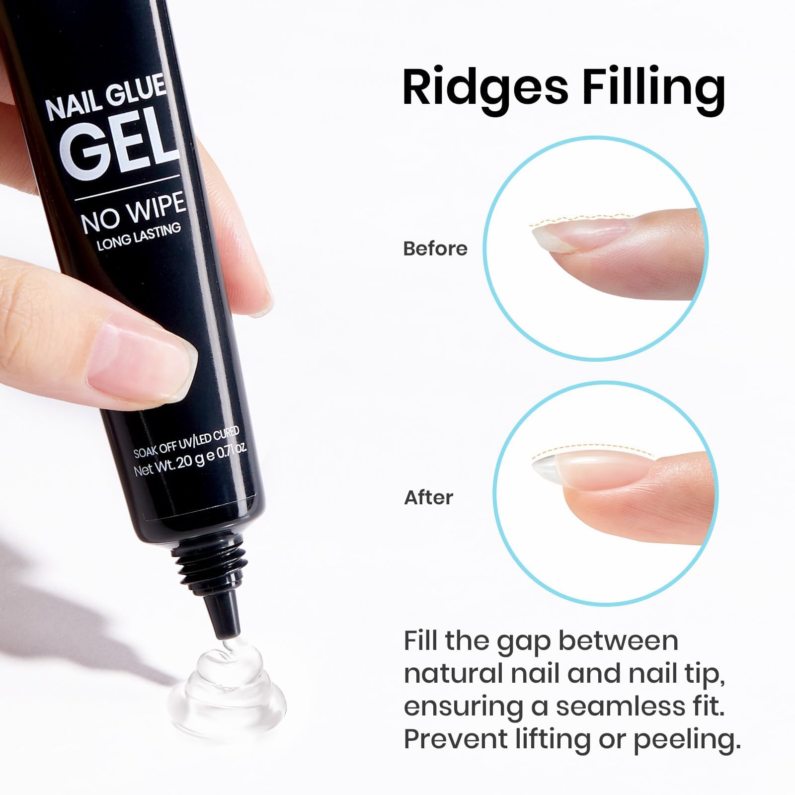 Beetles Nail Glue Gel strong bond up to 28 days with proper application.