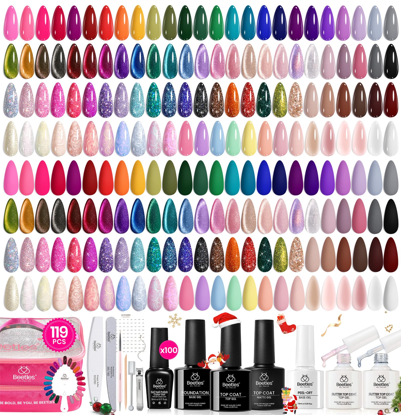 Beetles Nail Nook 100-color gel polish kit for seasonal looks