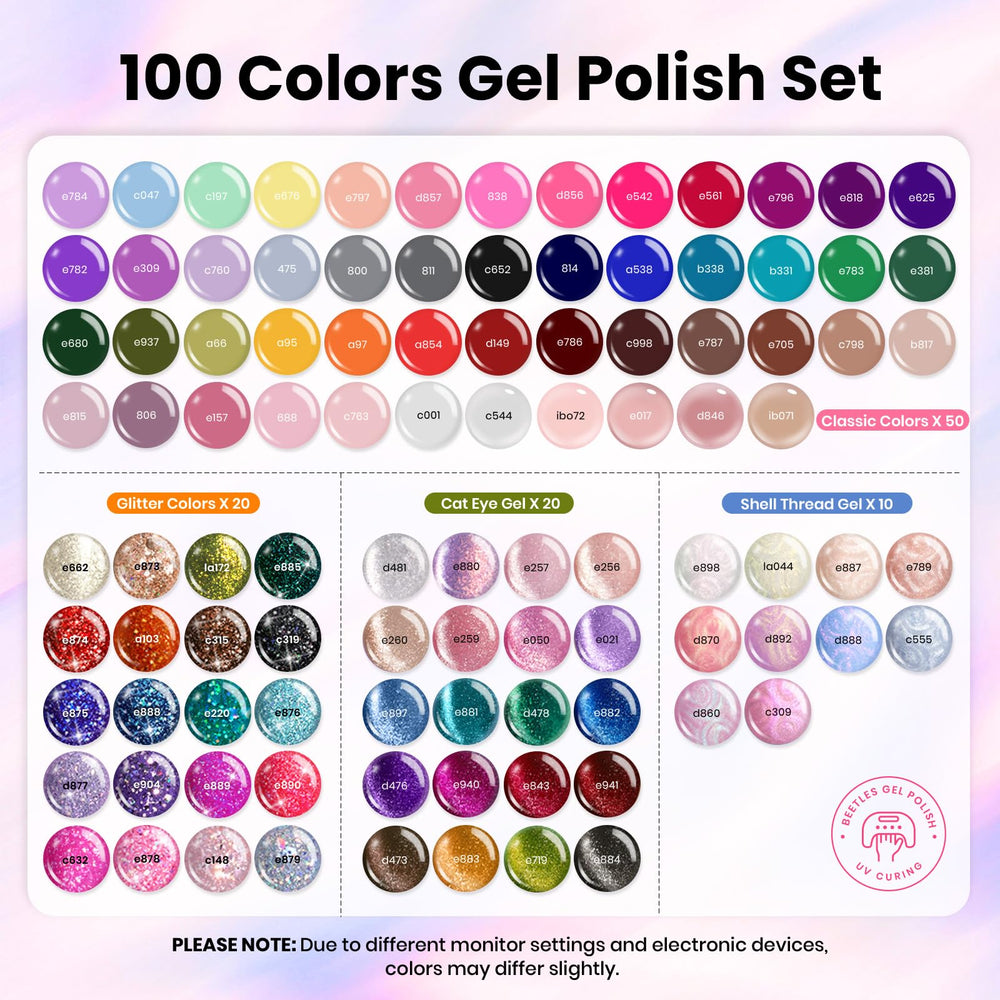 Beetles Nail Nook base and top coats for lasting shine and finishes