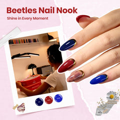 Beetles Nail Nook cat-eye polishes with reflective depth