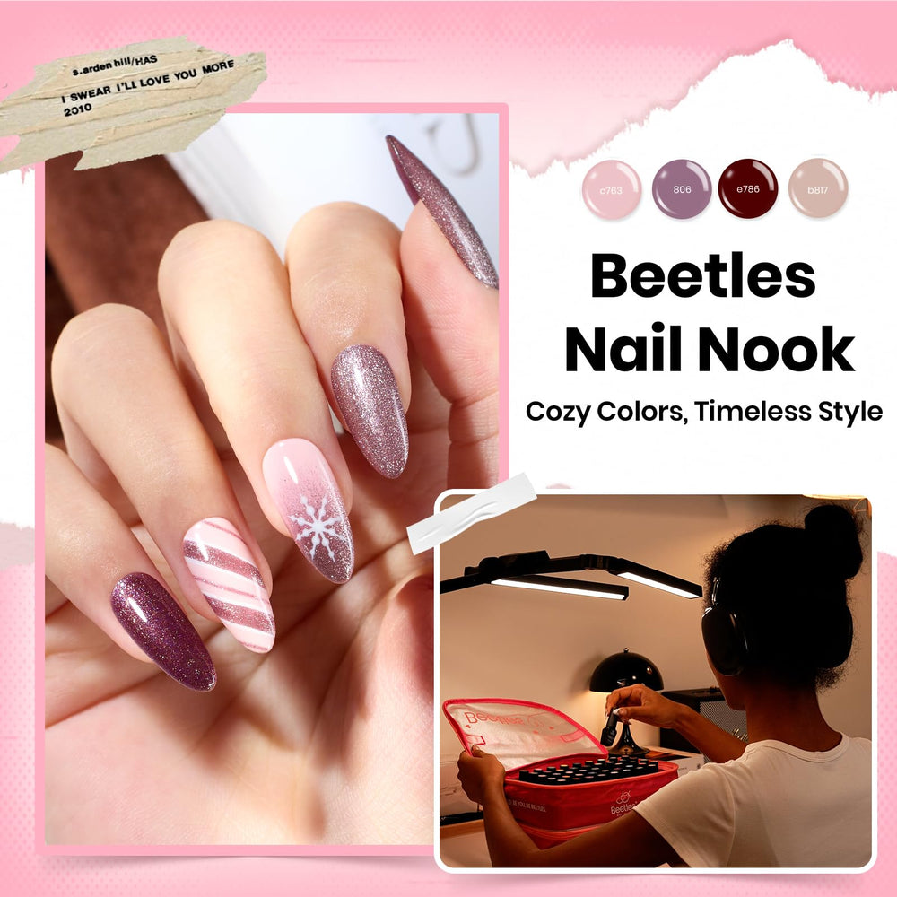 Beetles Nail Nook pearl polishes for subtle iridescent accents