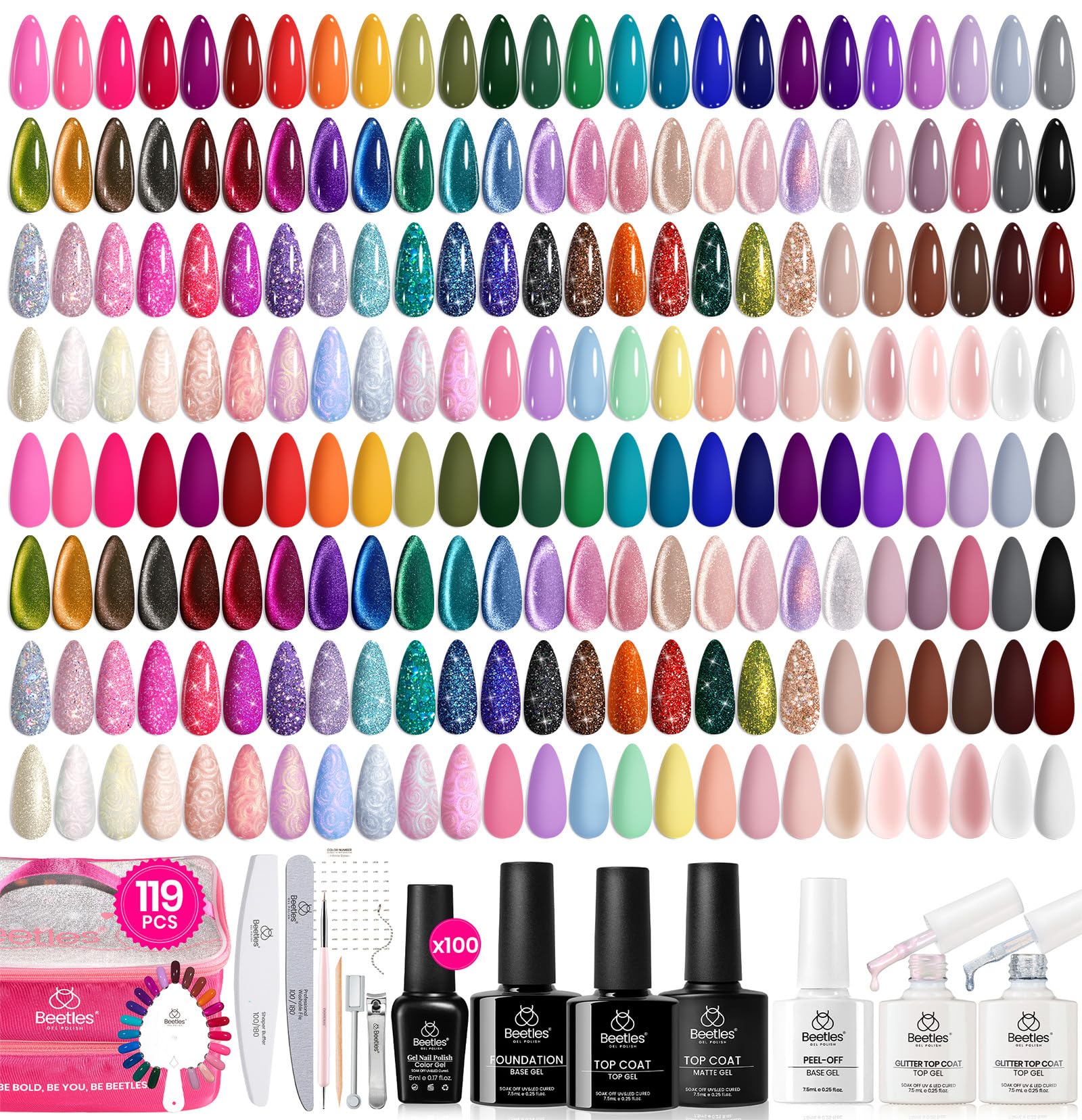 Beetles Nail Nook swatch palette and color stickers for quick selection