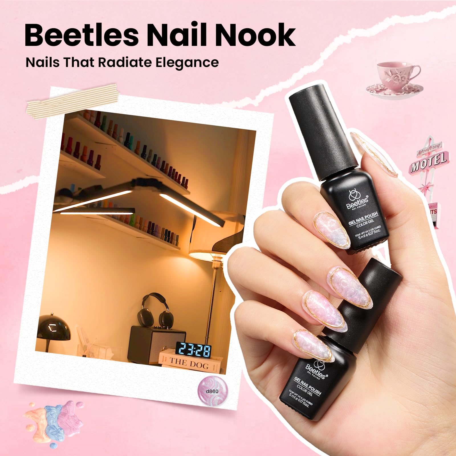 Beetles Nail Nook tools and storage bag to keep supplies organized