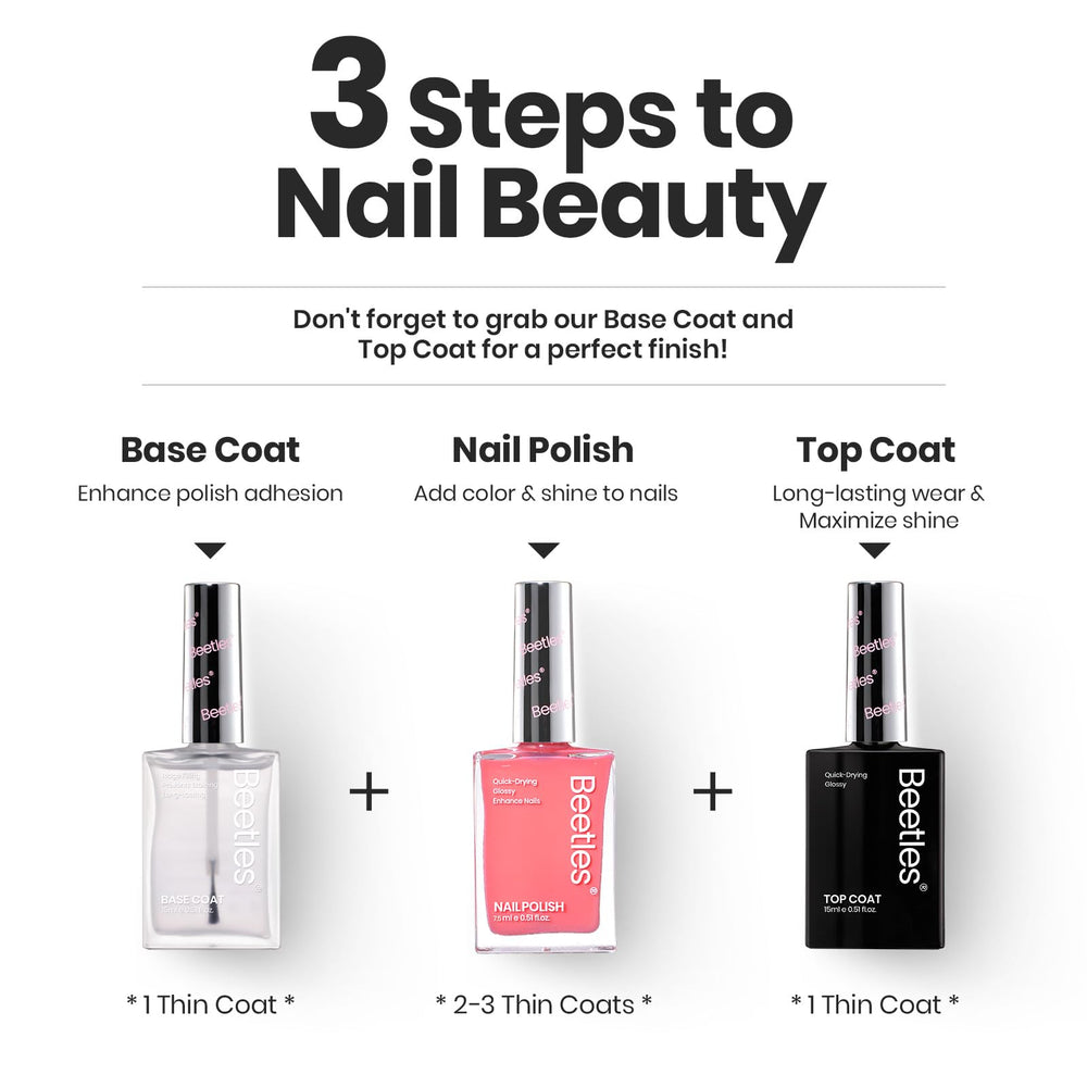 Beetles Nail Polish Heartbeat for all levels enables easy or elaborate designs.
