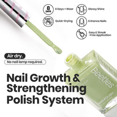 Beetles Nail Polish Set P176 in use during application for smooth coverage
