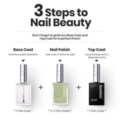 Beetles Nail Polish Set P176 fast-drying manicure in progress without lamp