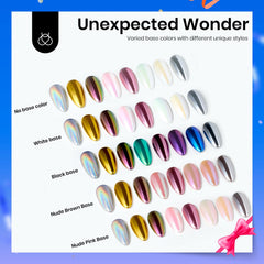 Beetles nail powder eight jars collection image showing wide color options for creative nails.