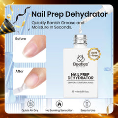 Beetles nail prep brush shows six millimeter design for precise surface contact