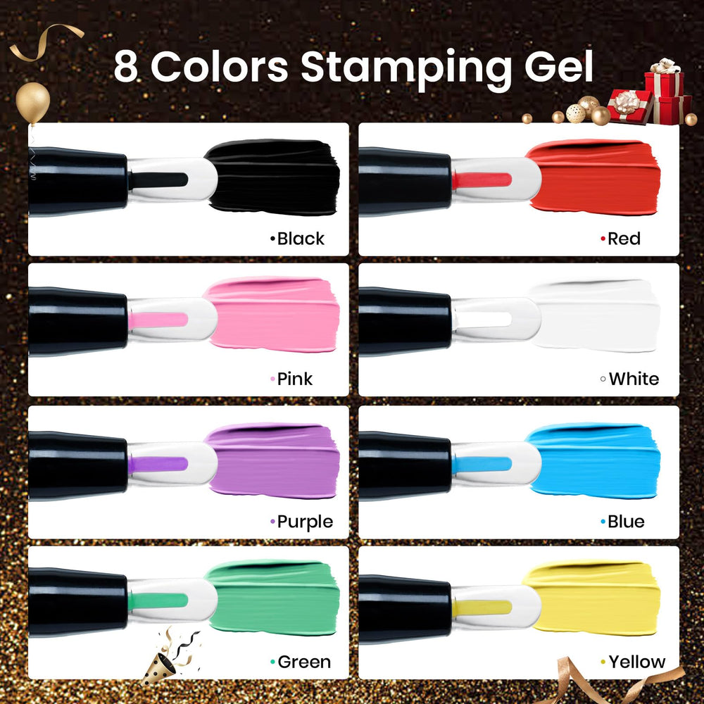 Beetles white nail stamp gel bottle for clean, high-contrast designs.