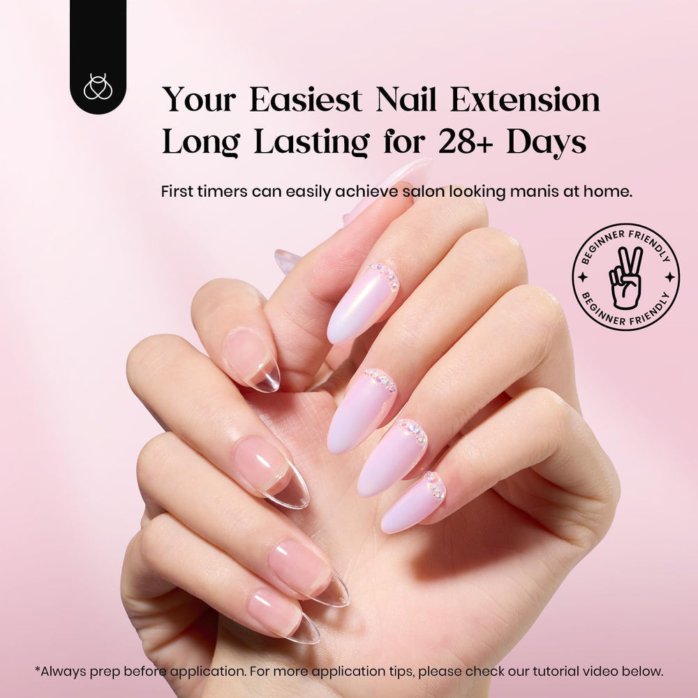 Beetles almond nail tips in 15 sizes for precise fit