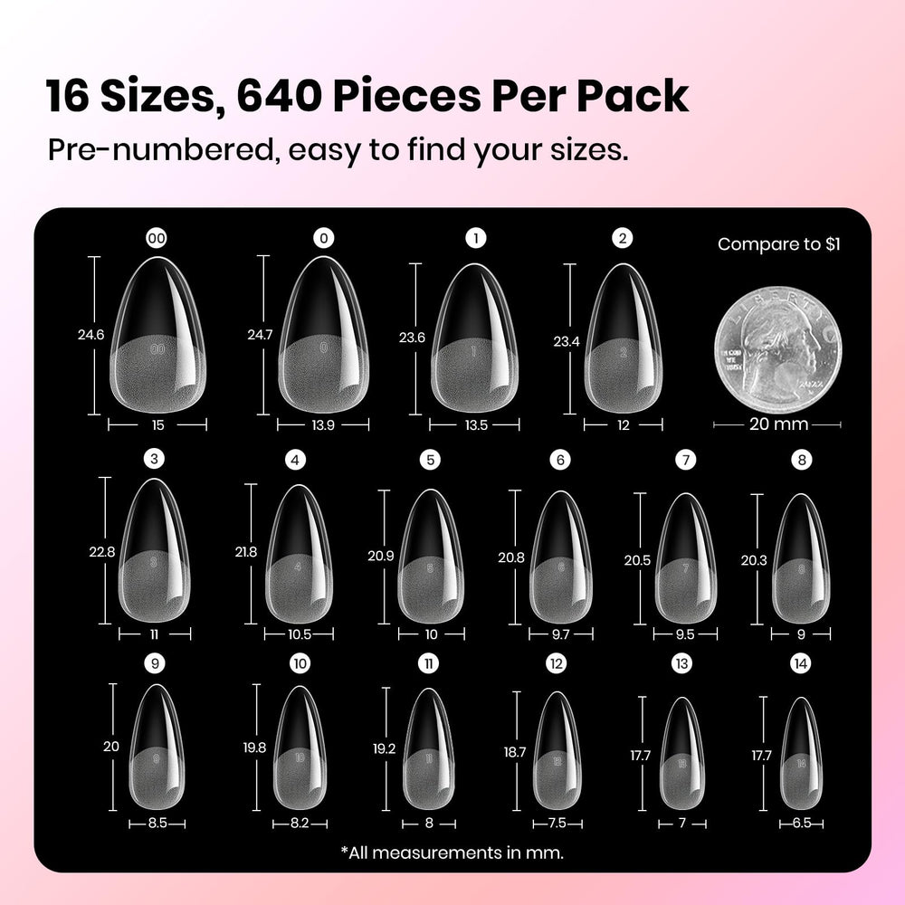 Beetles Etch-X soft gel nail tips highlight breathable PMMA and low-odor formula.