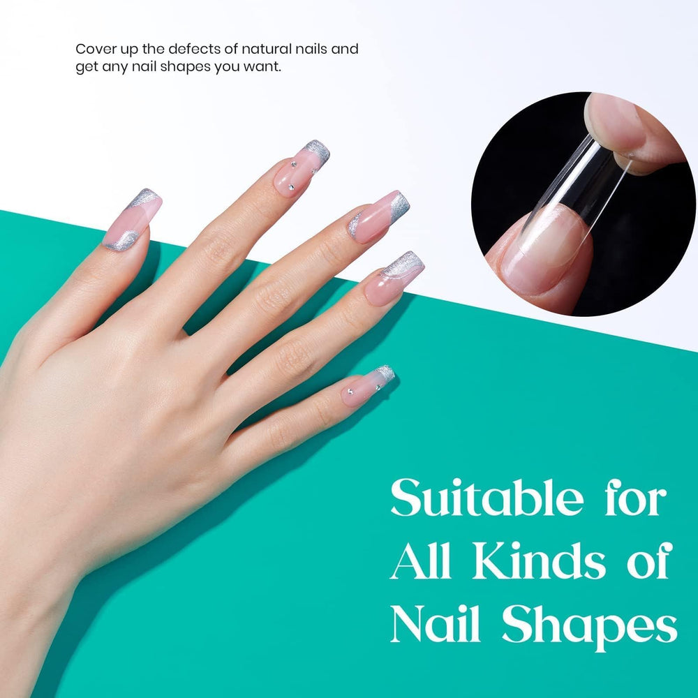 Beetles Nail Tips with break-resistant PMMA for durable wear.