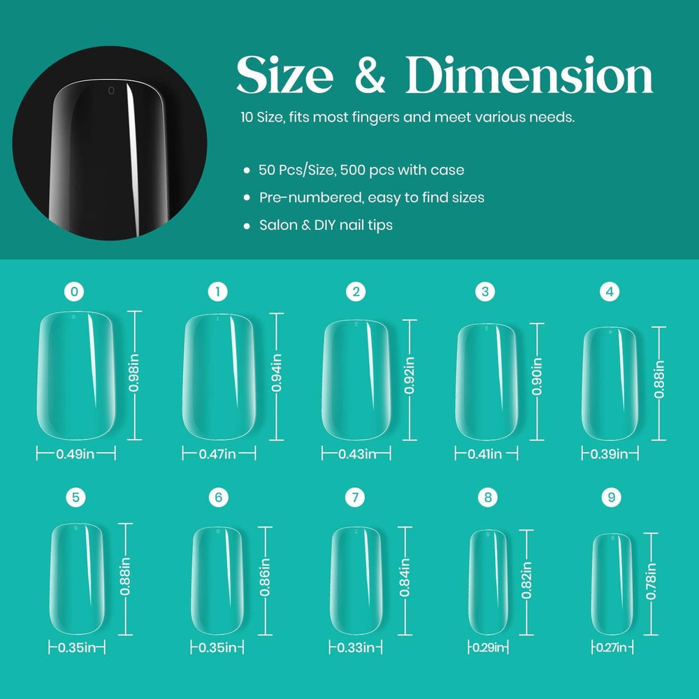 Beetles No-shaping-needed tips offer quick, easy manicure.