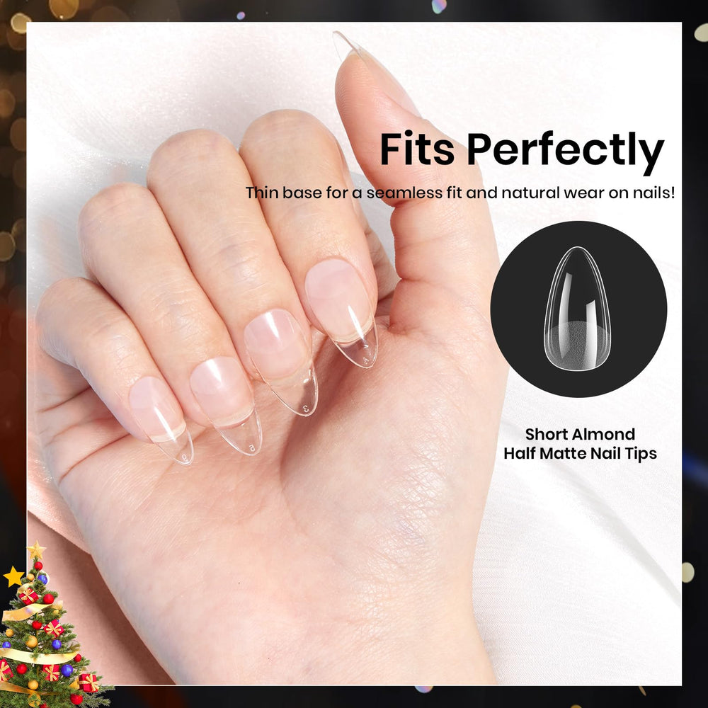 Beetles Nail tips fit 12 sizes for precise natural nail shape.
