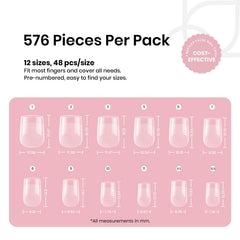 Beetles nail tips half-matte inner surface may improve gel bonding and reduce lifting