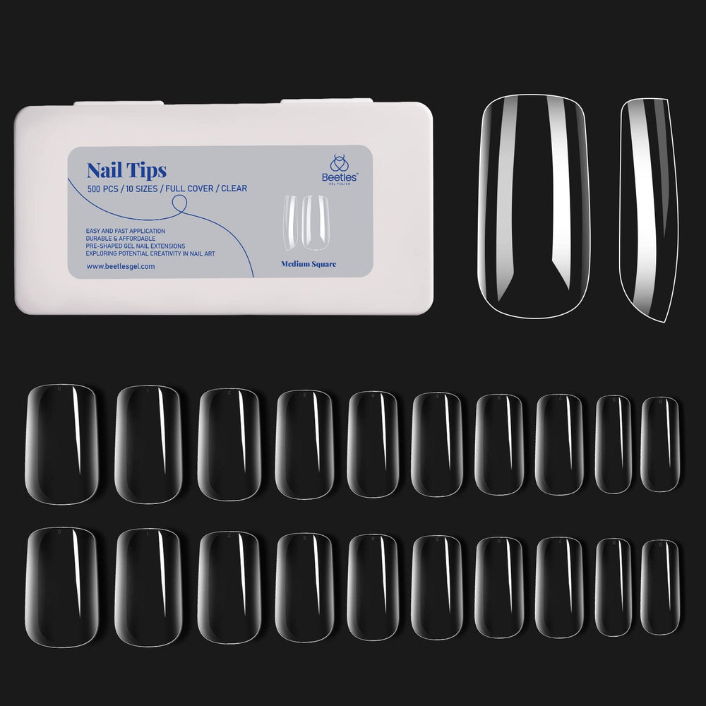 Beetles Nail Tips designed for long wear and natural look.