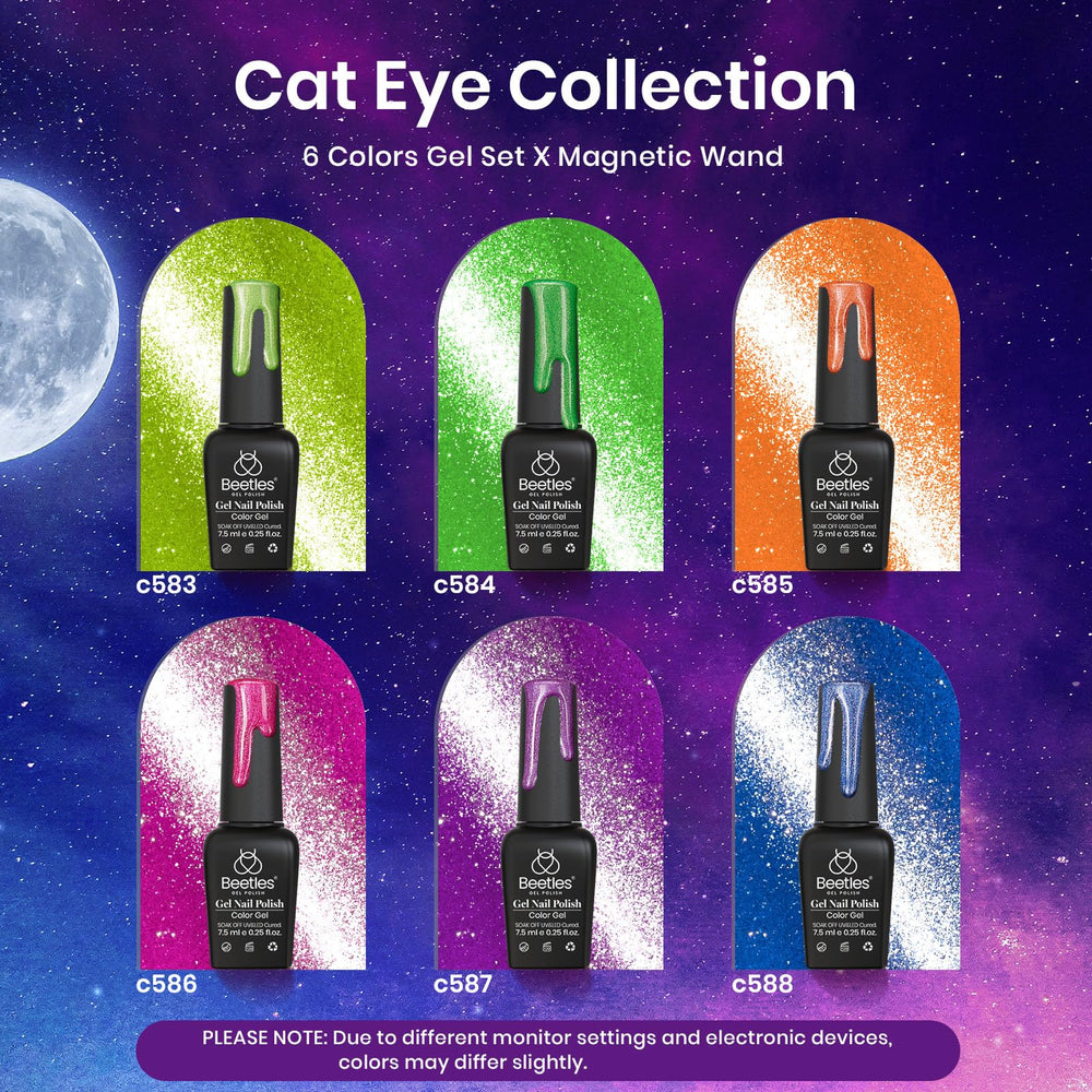 Beetles Neon Cat Eye magnet for quick chic magnetic designs