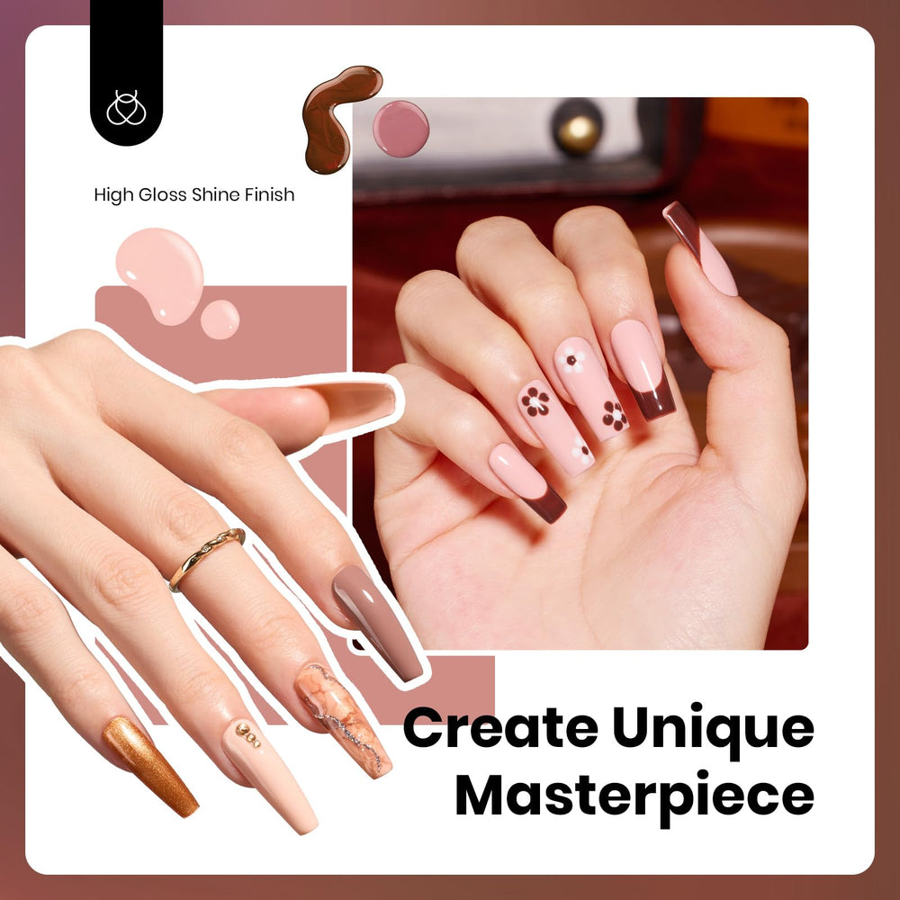 Beetles Neutral Gel Polish Bottle: nude light-skin shades for easy at-home manicures.