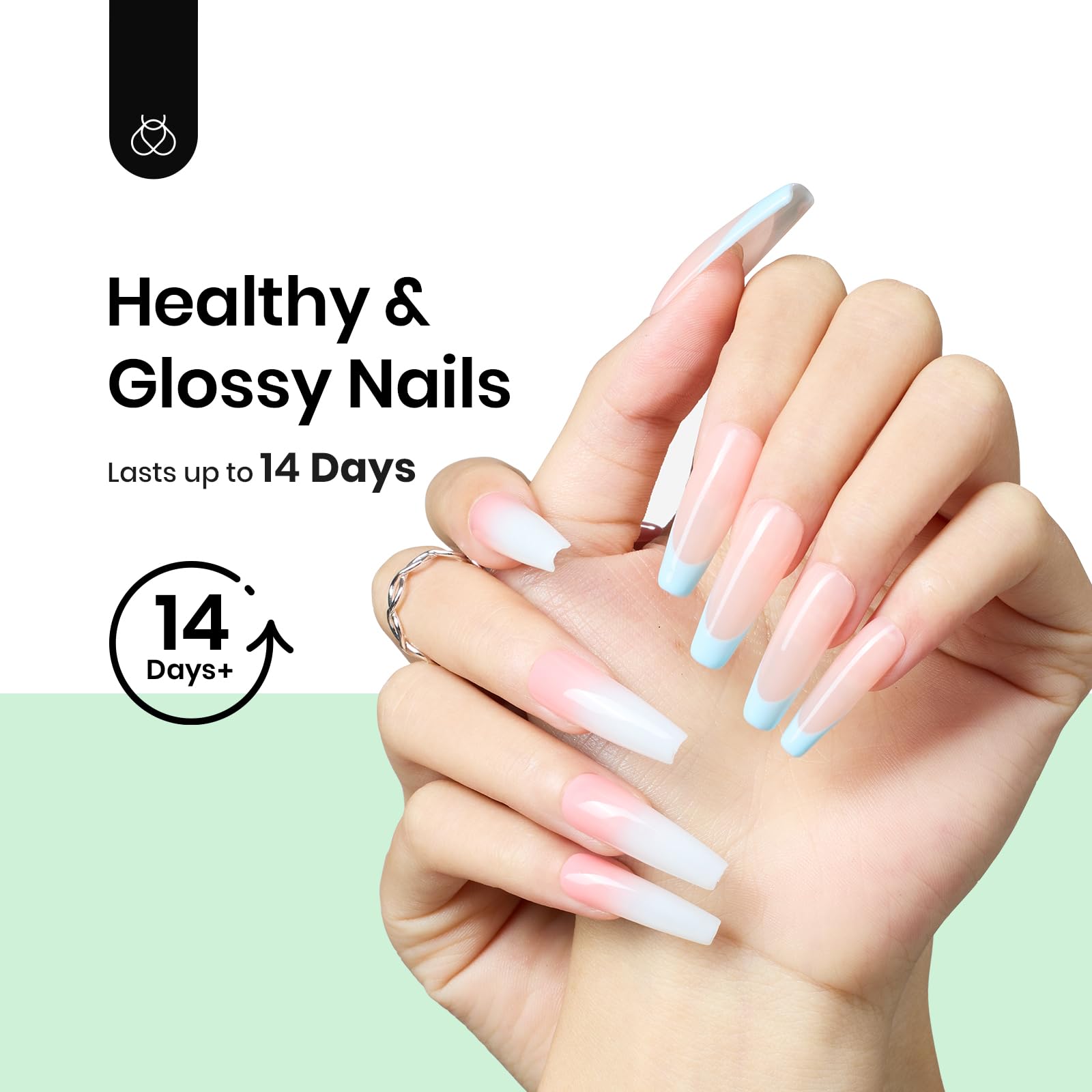 Beetles no-wipe formula visual reduces steps for faster manicure results.