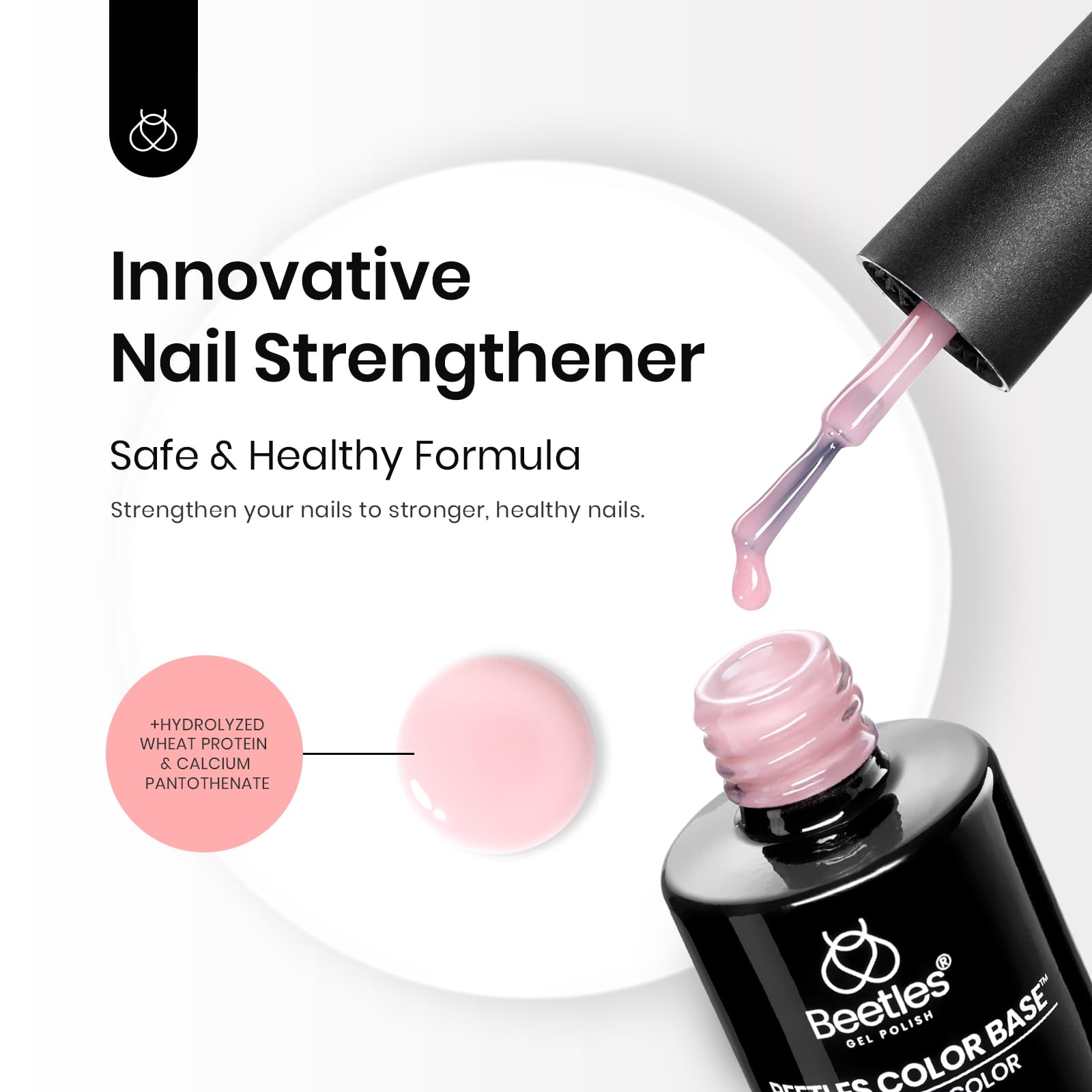 Beetles nude gel polish color swatches for easy shade selection.