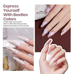 Beetles nude neutral gel color b562 adds chic everyday shade.