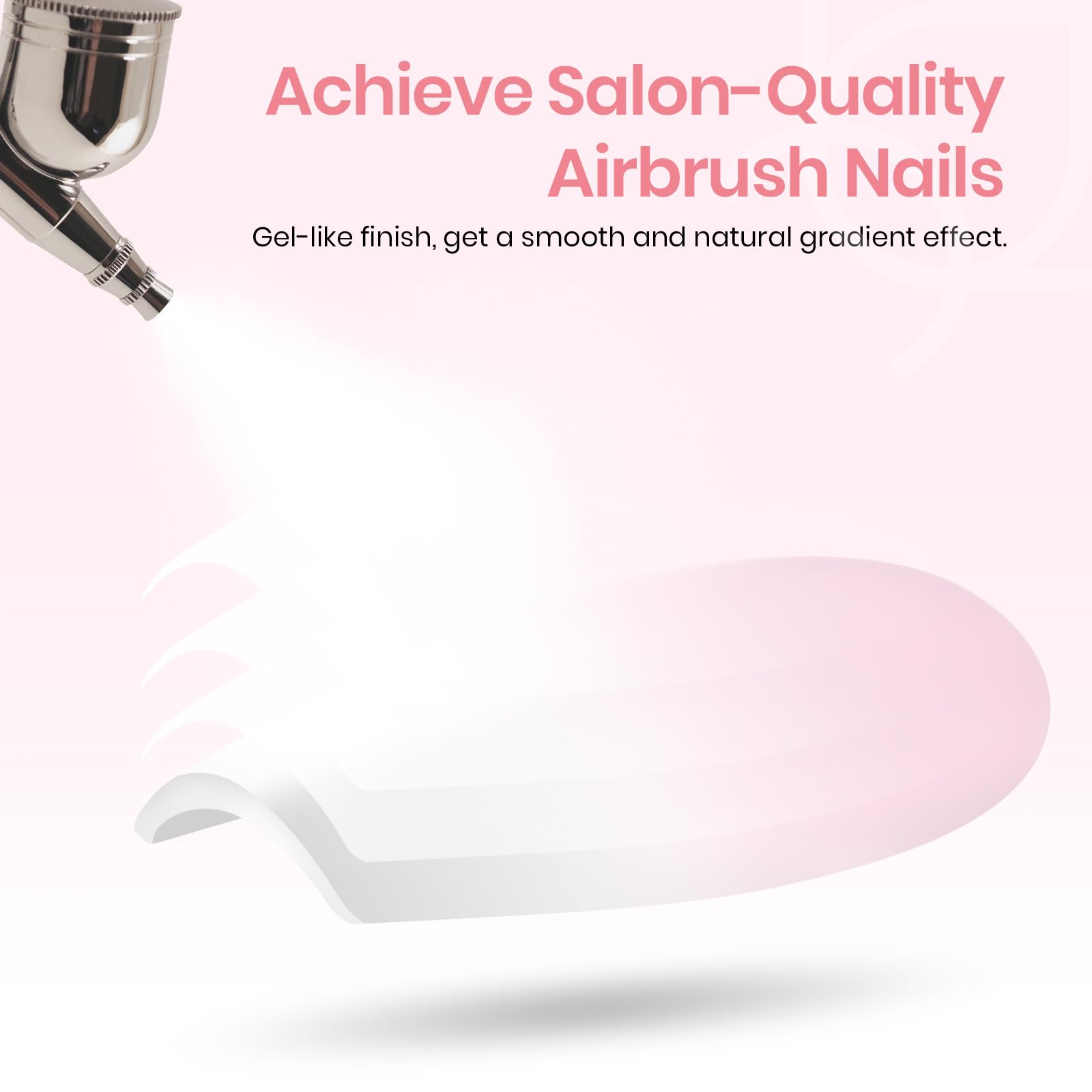 Beetles Ombre Press On Nails palette collection with 16 sizes for precise fit.