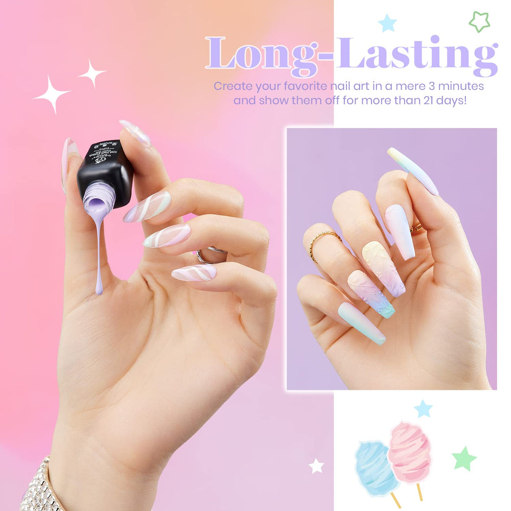 Beetles Pastel Gel Nail Polish purple swatch for elegant DIY nails.