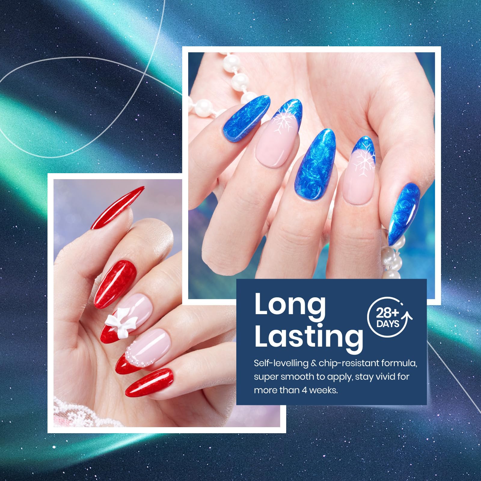 Beetles Pearl Gel Nail Polish Green Emerald emphasizes vivid green with textured, layered ribbing.