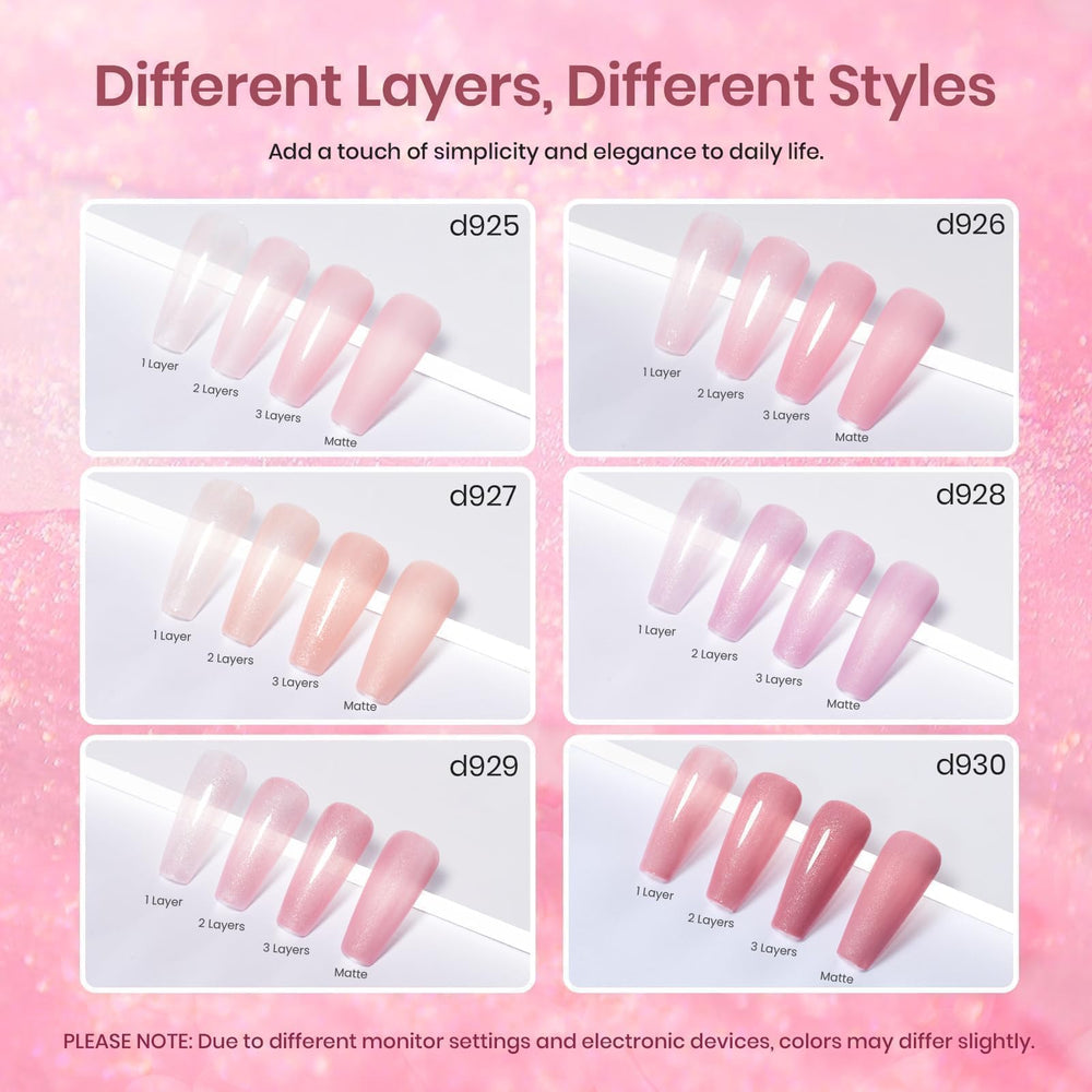 Beetles Pink Glitter Gel Polish Set bottles closeup highlights glossy finish for long-lasting shine