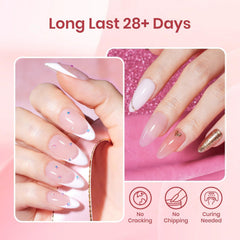 Beetles Poly Extension Gel Kit includes 12 nail mold sizes for precise shapes.